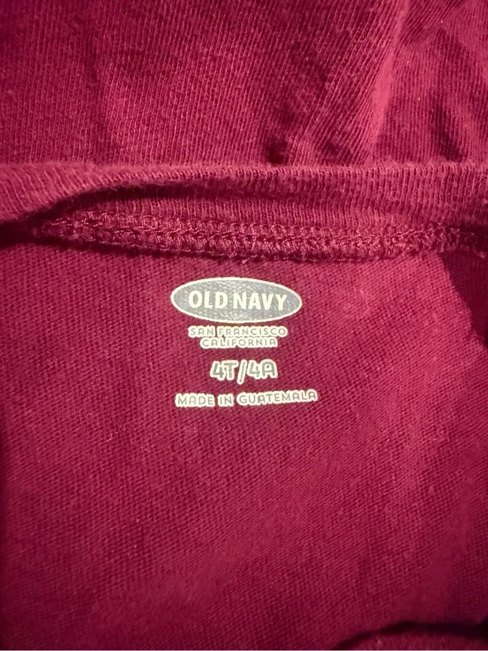 Old Navy Toddler Girls Long Sleeve Graphic Shirt Brave Strong World Casual Sz 4T